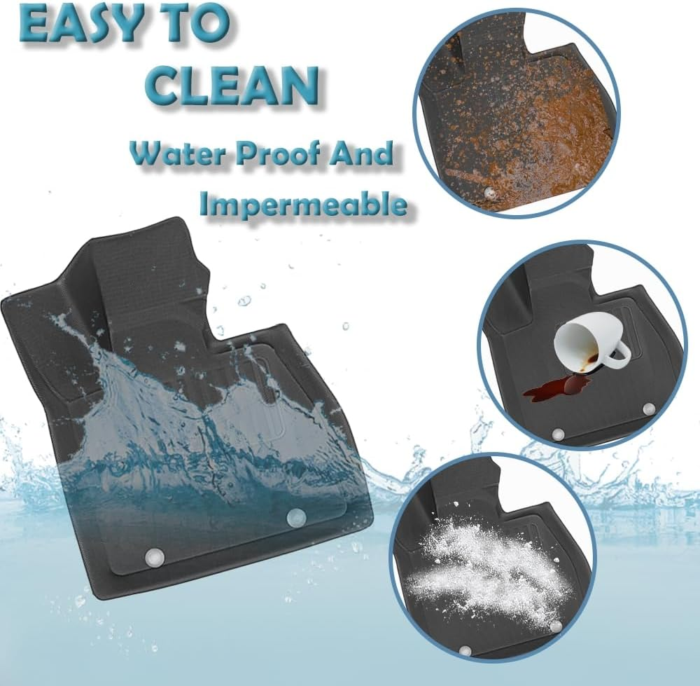 YUZU-SZ BYD Sealion 7 Car Floor Mats - Custom Fit XPE 3D All-Weather Mats, Full Set Interior Accessories for Front & Rear, Waterproof & Odourless image number 2