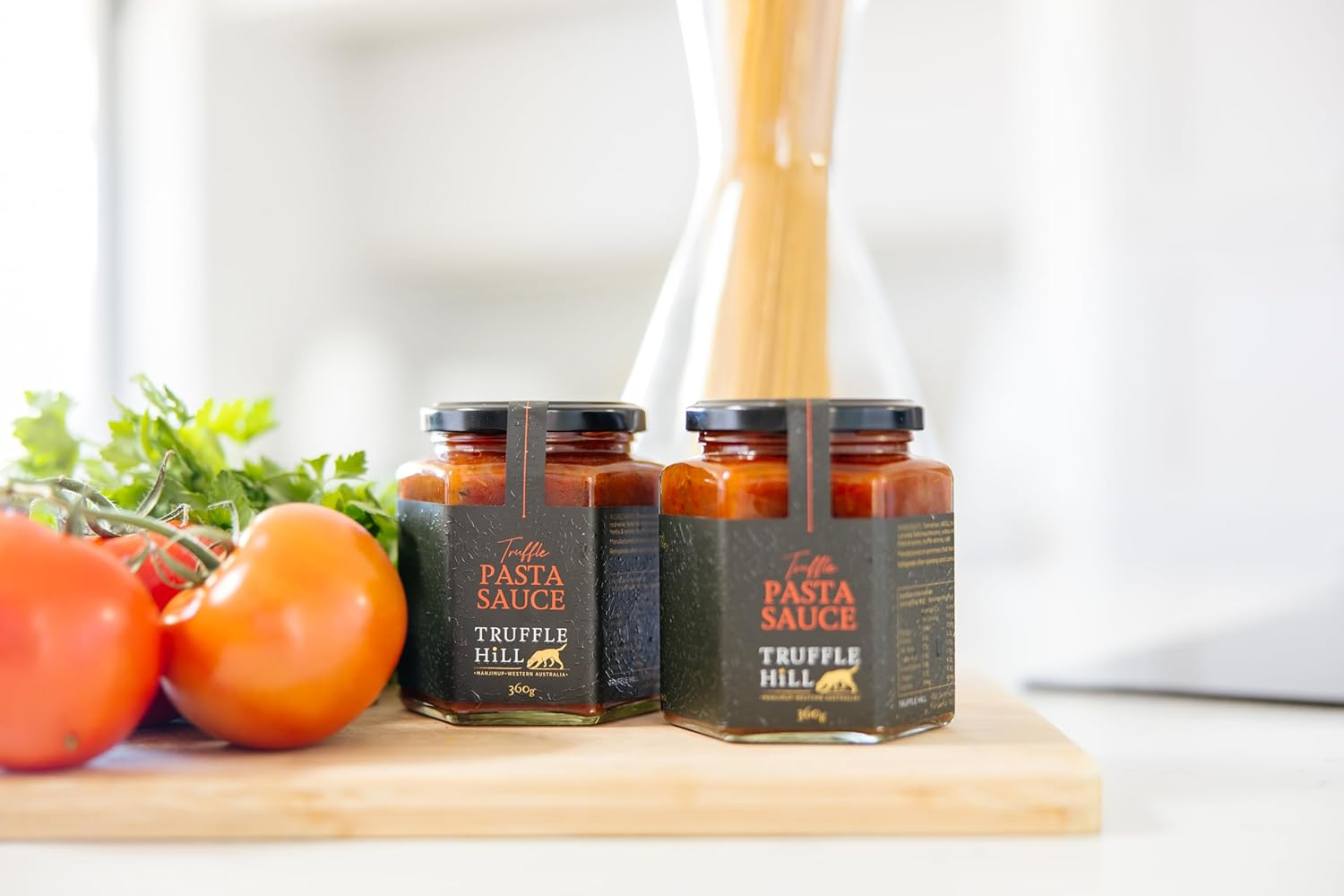 Truffle Hill - Truffle Pasta Sauce (360G), Black P&eacute;rigord Truffles Infused Traditional Style Chunky Pasta Sauce, Keto, Paleo, Vegan, Vegetarian, Lactose Free, Gluten Free, Celiac Friendly image number 1