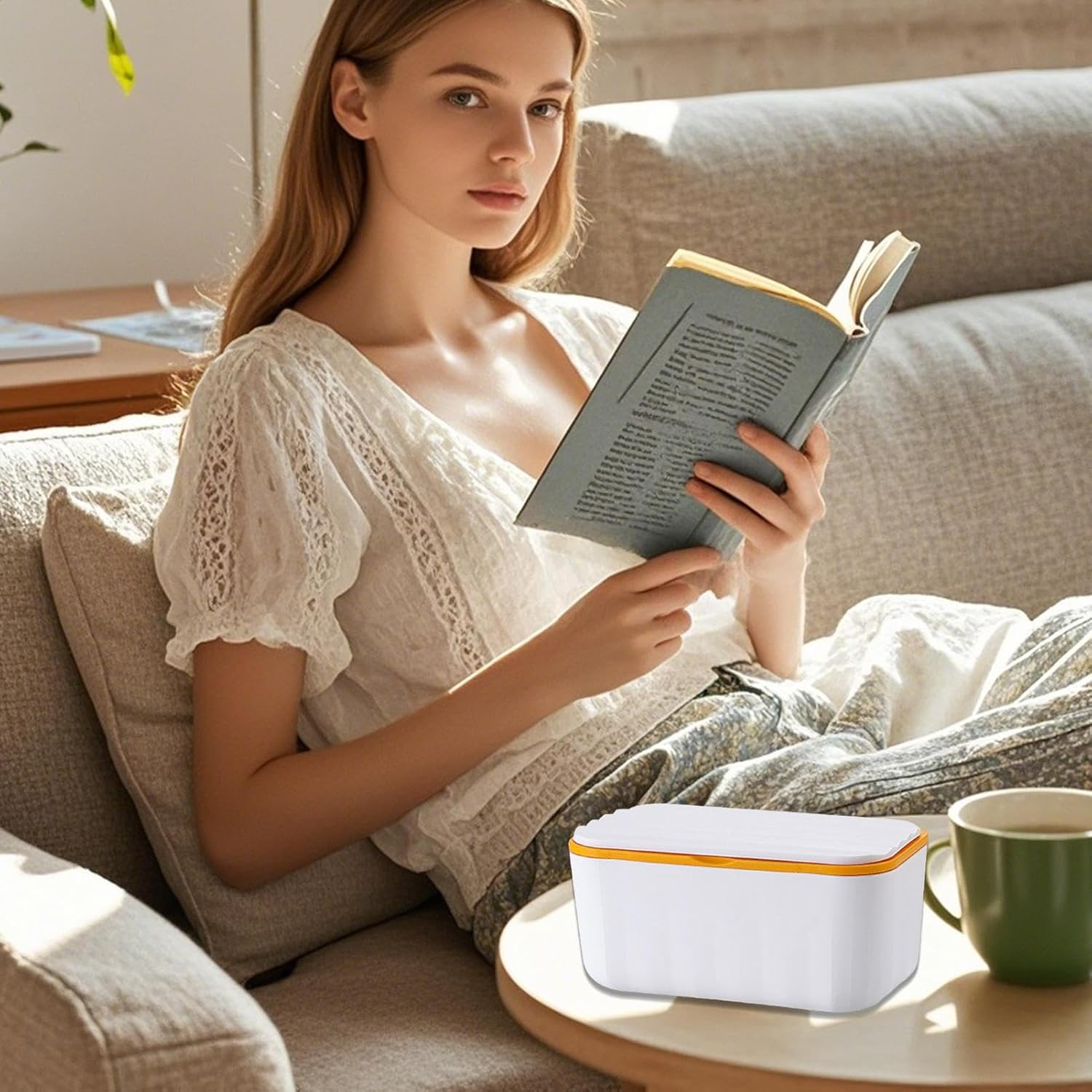 Wipes Box | Tissue Container for Travel,Sealable Multifunctional Dustproof Wipes Dispenser for Nursery Car Makeup Kitchen Toilet Diaper Travel Bathroom Table - Pink image number 6