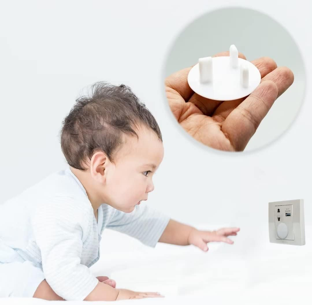 Outlet Covers, 20 Pcs Outlet Plug Covers, Baby Proofing Plug Covers 3-Prong Child Safety Socket Covers Electrical Outlet Protectors Kid Proof Outlet Cap
