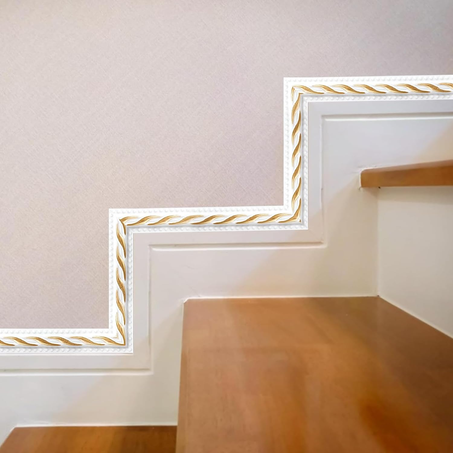 600Cm Self-Adhesive Moulding Trim, Peel and Stick Ceiling Coving,3D Wall Trim for Mirror Frames, Furniture, Door Frames, Ceilings, Home Decoration(White)