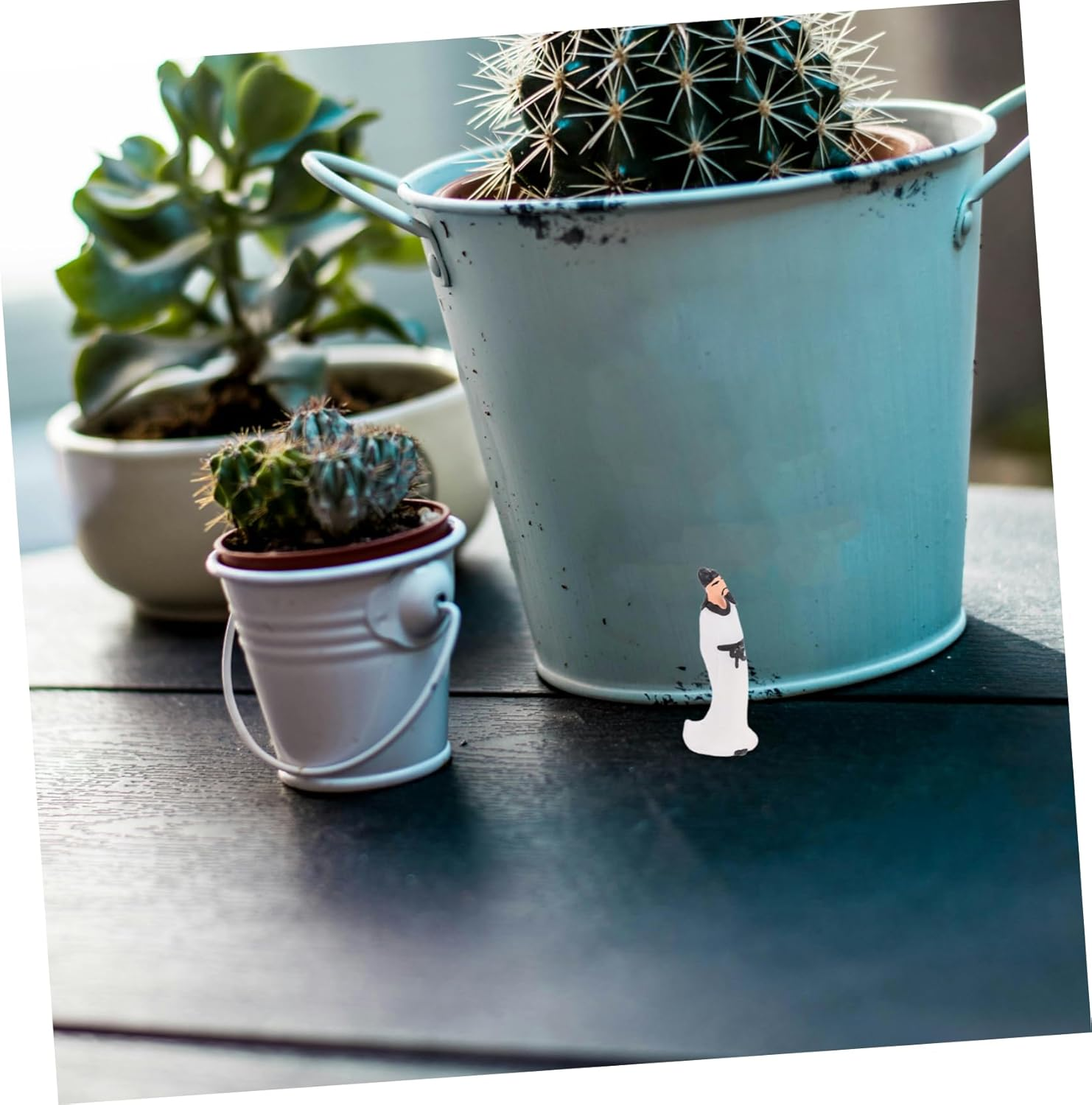 Gogogmee Li Miniature Statue Chinese Bonsai Figurine for Home Office Garden Feng Shui Decor Unique Asian Artistry Micro Landscape Decoration image number 3