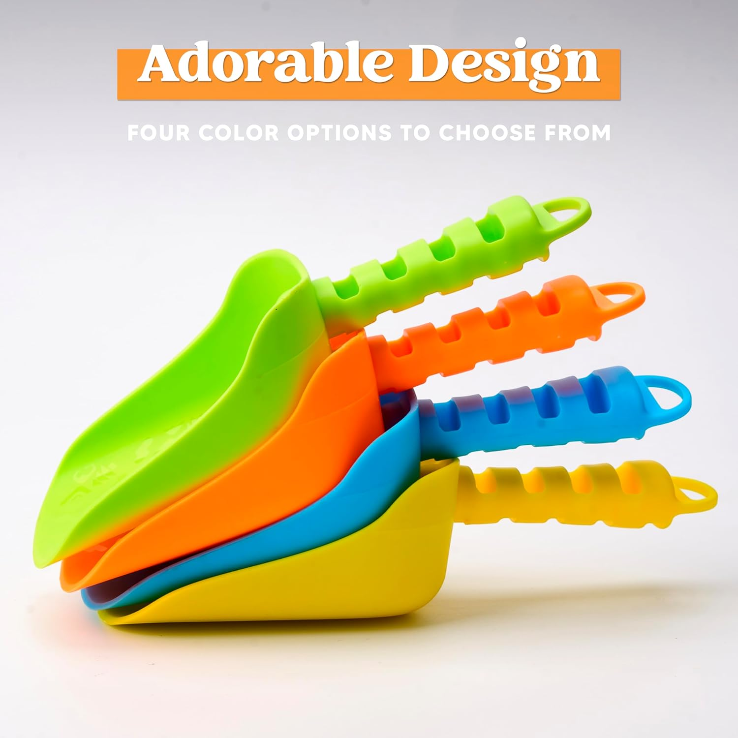 Sloosh Beach Sand Shovels for Kids - 4 Packs Shovels Colorful Scoops Travel Sand Toys for Toddlers Kids Outdoor Digging Play, Heavy Duty Plastic Garden Planting Shovels Spades Sets Sandbox Toys image number 3
