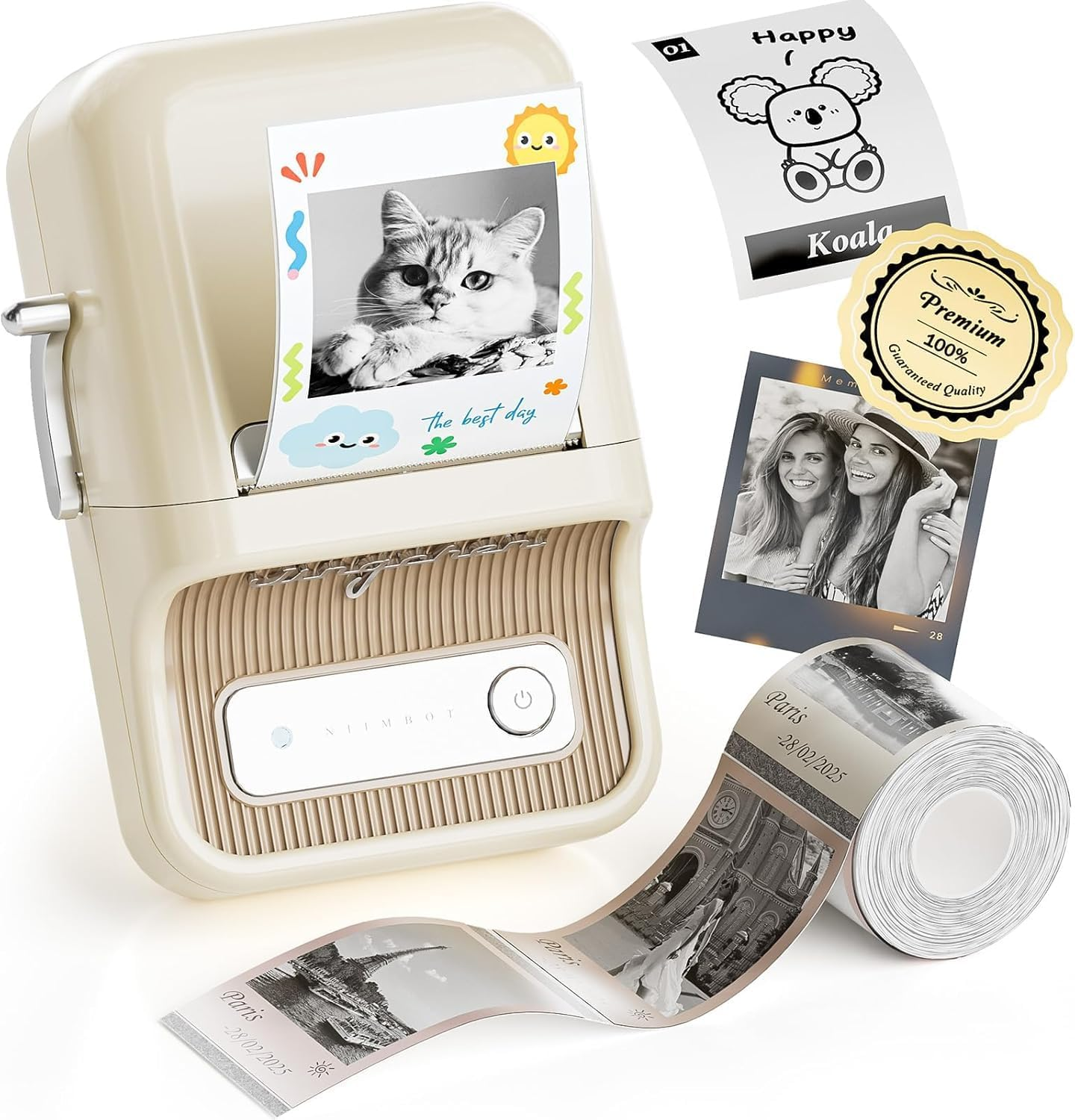 NIIMBOT B21Pro Label Maker, Sticker Printer Label Printer, 300Dpi HD Sticker Maker Machine Photo Printer for Memo, Study Notes, Photo Printing, Scrapbooking, Dark Green image number 6