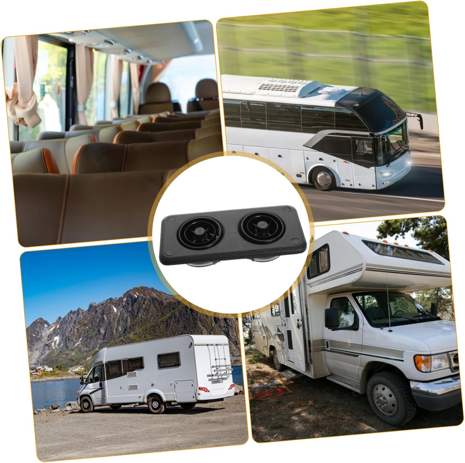 ABOOFAN Airflow Roof Vent for Bus Truck Automotive Air Vent Outlets Easy Installation Materials image number 1