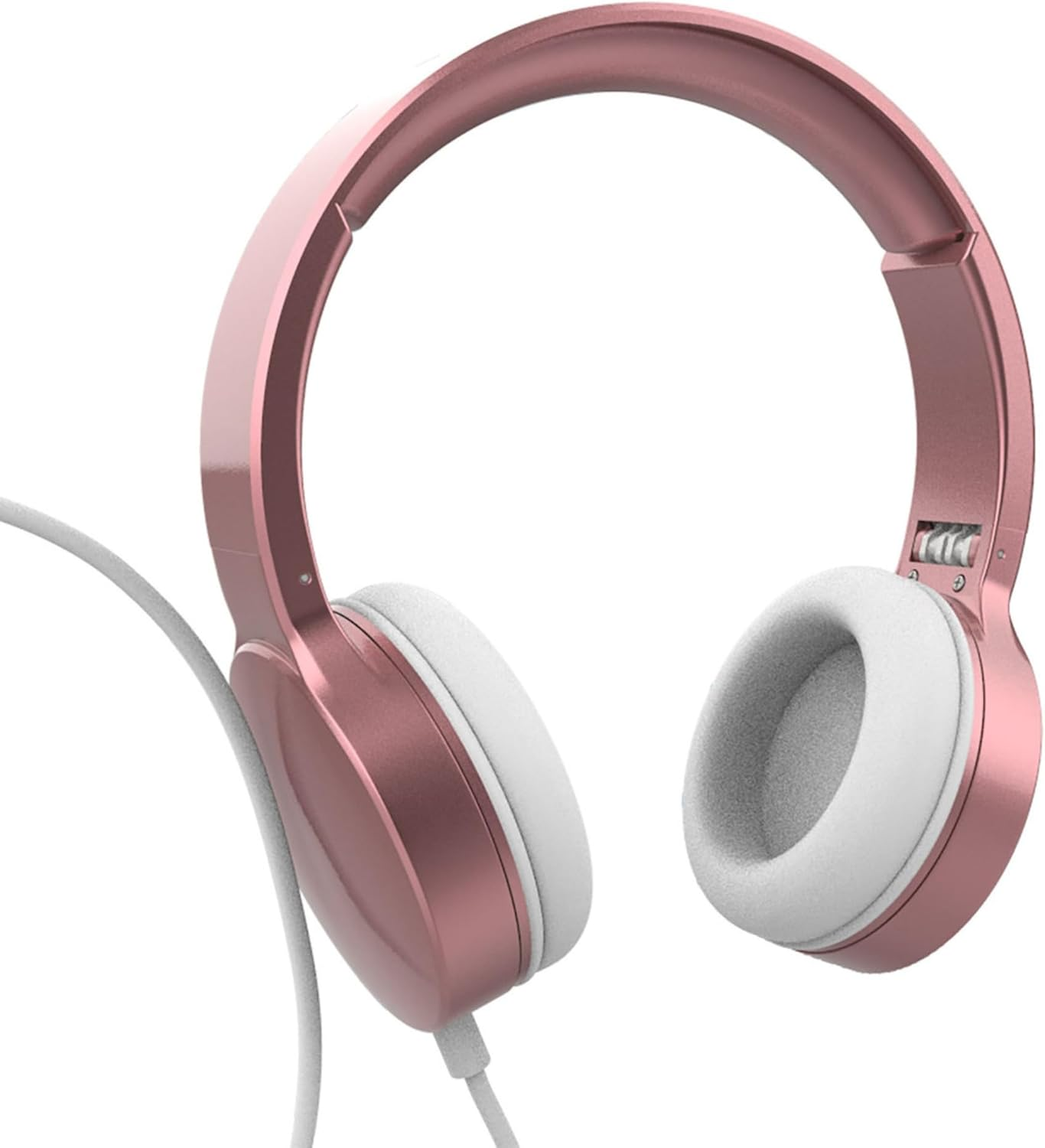 Laser Wired over Ear Stereo Headphones Rose Gold image number 2