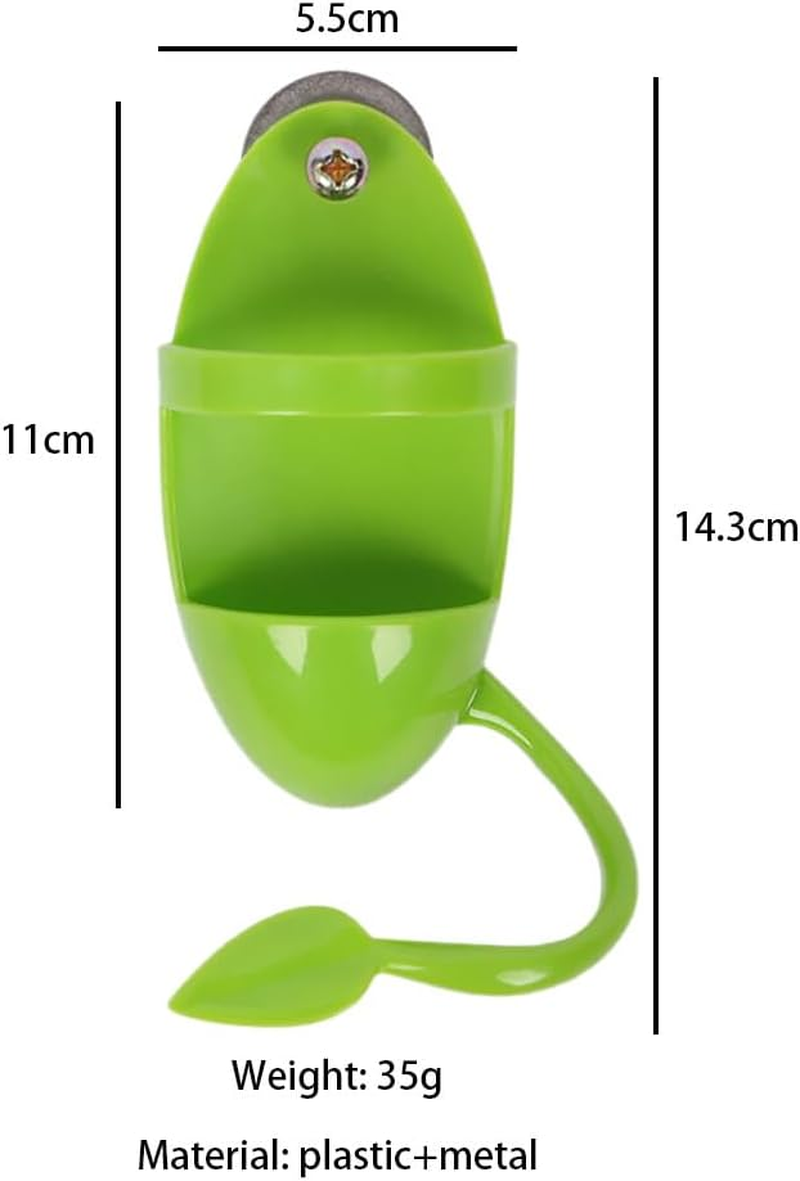 2Pcs Bird Parrot Cuttlebone Holder with Perches Cuddle Bone Feeding Racks, Cuttlefish Bone with Holder, for Pet Bird Supplies Fruit Vegetable Millet Container image number 4