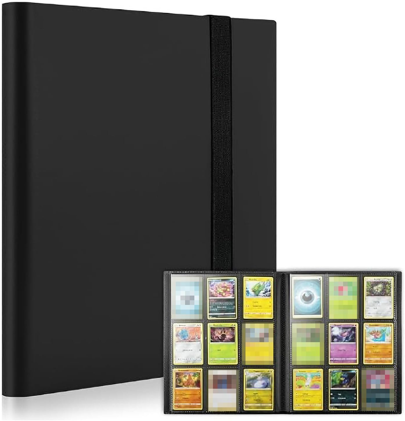 9 Pocket Trading Card Binder Holder, Card Binder for Game Cards Binder 9-Pocket, Sports Card Album with Card Sleeves, Basketball Card Sleeves Compatible with Yugioh MTG Cards, Put up to 360 Cards image number 3