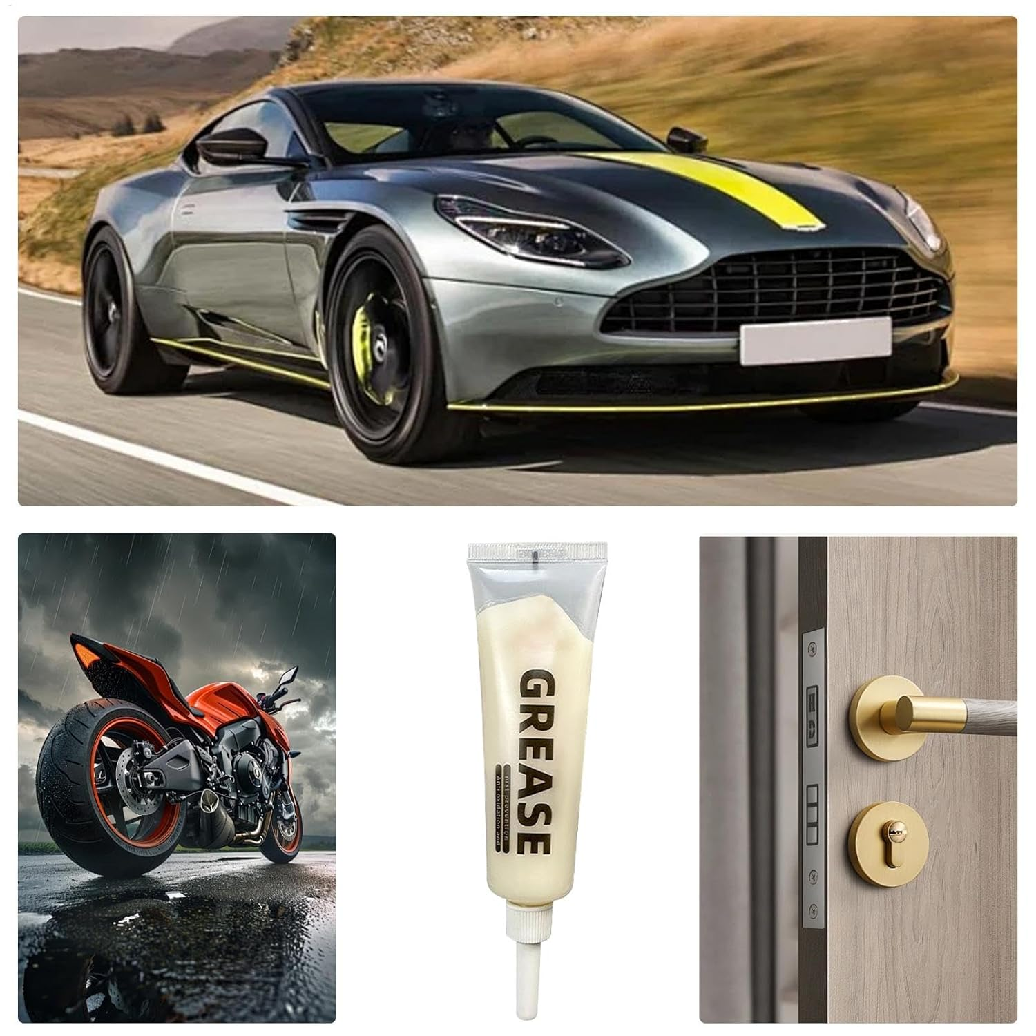 Synthetic Multi-Purpose Grease | 10G Multipurpose High Performance Bearing Grease,High Temperature Resistance Vehicle Lubricant for Tractors image number 1