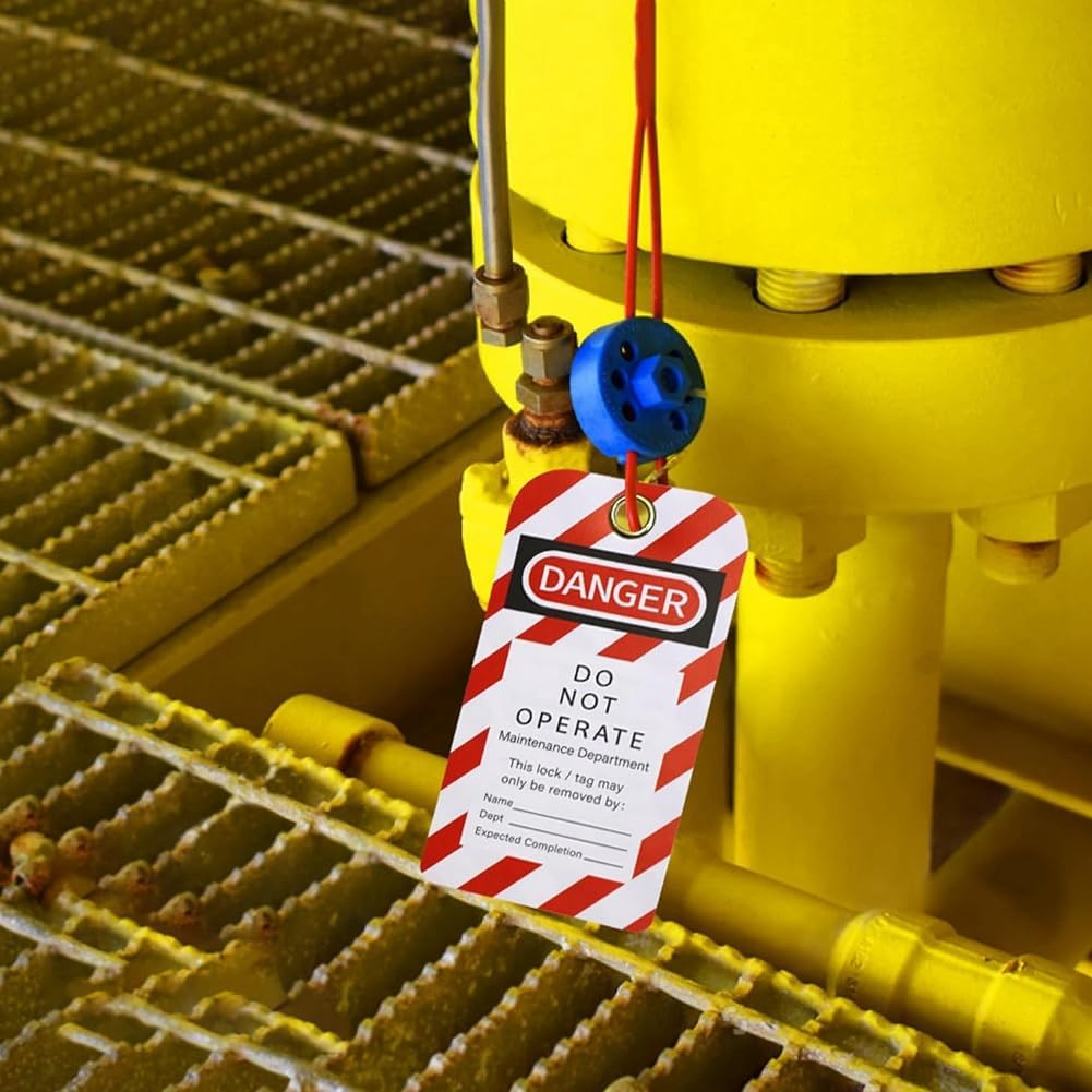 Tear & Water Tags 3 X 5.75-Inch, 40 Danger Do Not Operate Tags with 40 Zip Ties Parts image number 6