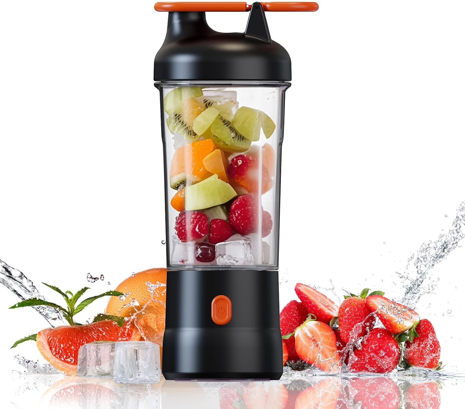 Portable Blender, 25Oz Portable Blender for Smoothies and Shakes with 6 Blades, USB C Rechargeable Mini Personal Size Blenders, Fruit Juice Mixer for Home/Office/Travel/Gym (Gray)