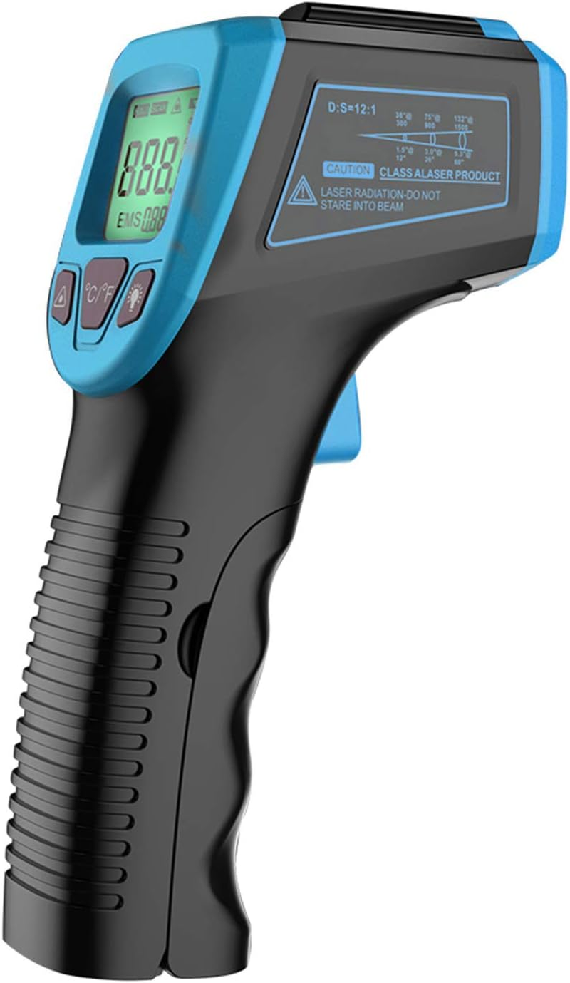 Leeofty Infrared Thermometer, Non-Contact Digital Temperature Gun -58&deg;F to 1112&deg;F (-50&deg;C to 600&deg;C) with LCD Display,Red