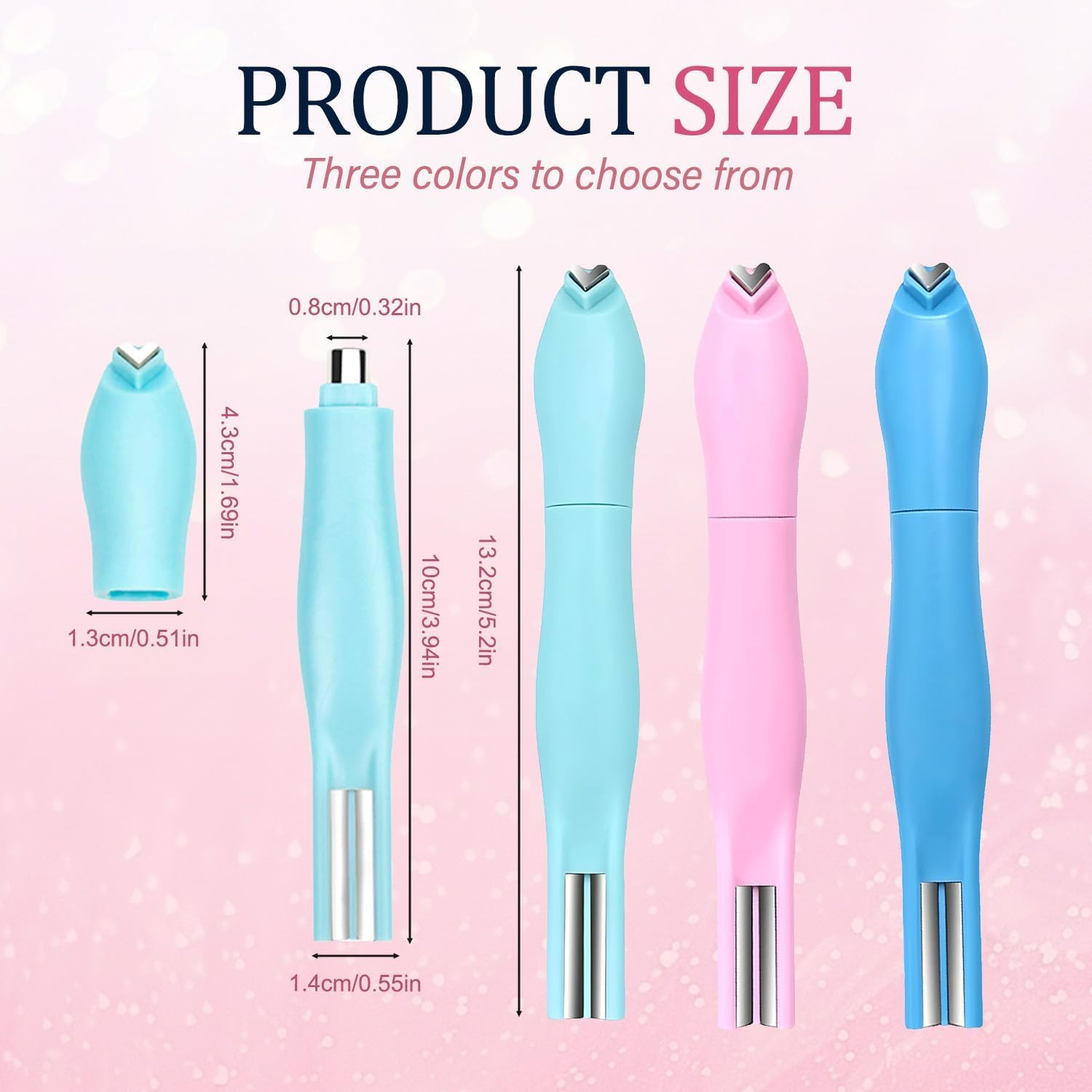 3-In-1 Heart Shape round Line Shape Nail Art Magnet Pen,2025 New Magnetic Nail Art Tool,Heart Magnet for Cat Eye Gel Polish-Heart, round & Line Shapes,For Cat Eye Gel Polish Diy Manicure Kit (Green) image number 3