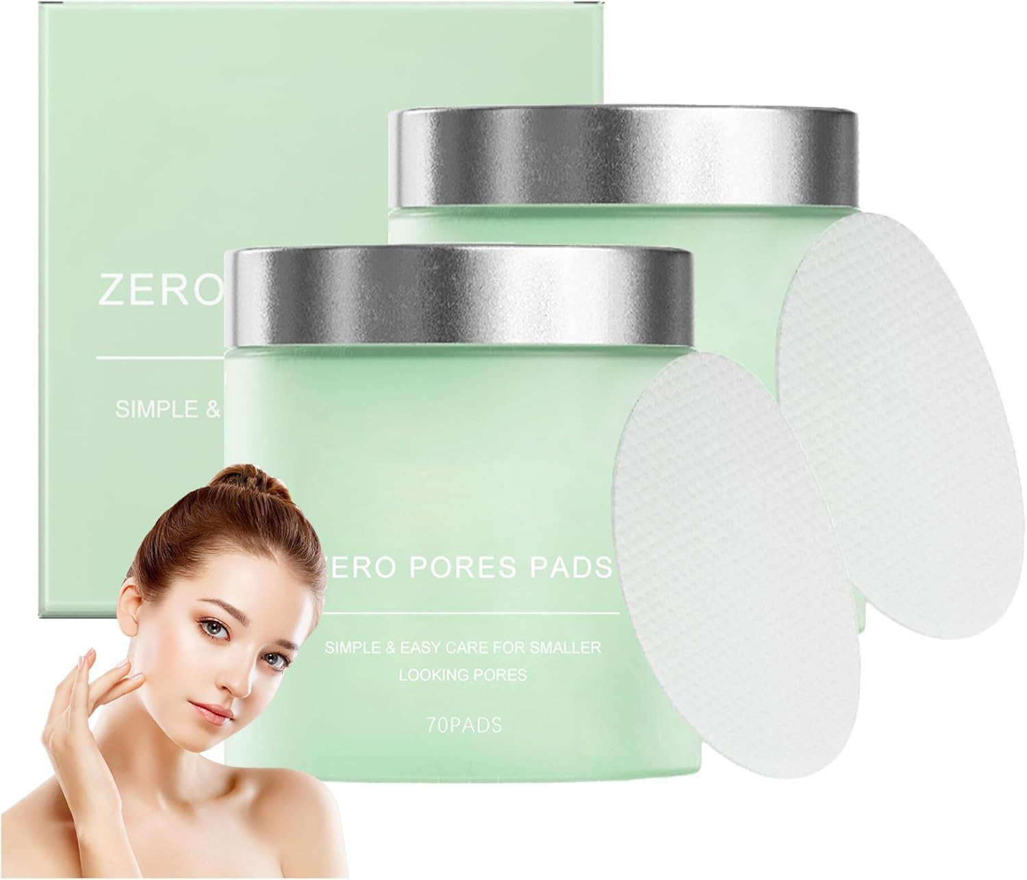 Quia Zero Pore Pads Deep Cleansing & Pore Minimizing, Zero Pore Pads 2.0, Dual-Textured Facial Toner, Facial Exfoliating Pads, Say Goodbye to Oil and Blackheads, All Skin Types (1)