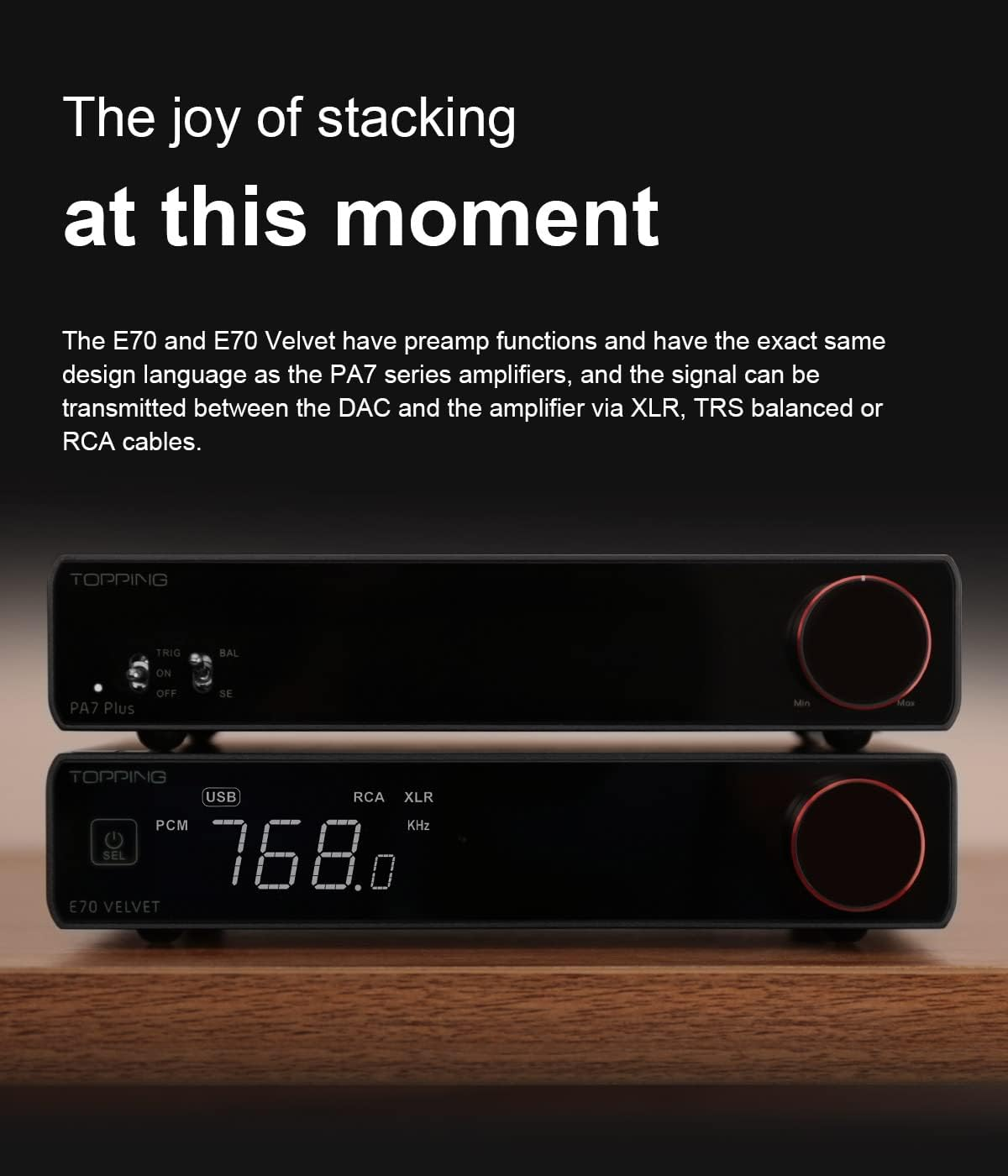 Topping PA7 Series PA7 plus XLR TRS RCA Input Fully Balanced High Performance Power Amplifiers (PA7 Silver) image number 3