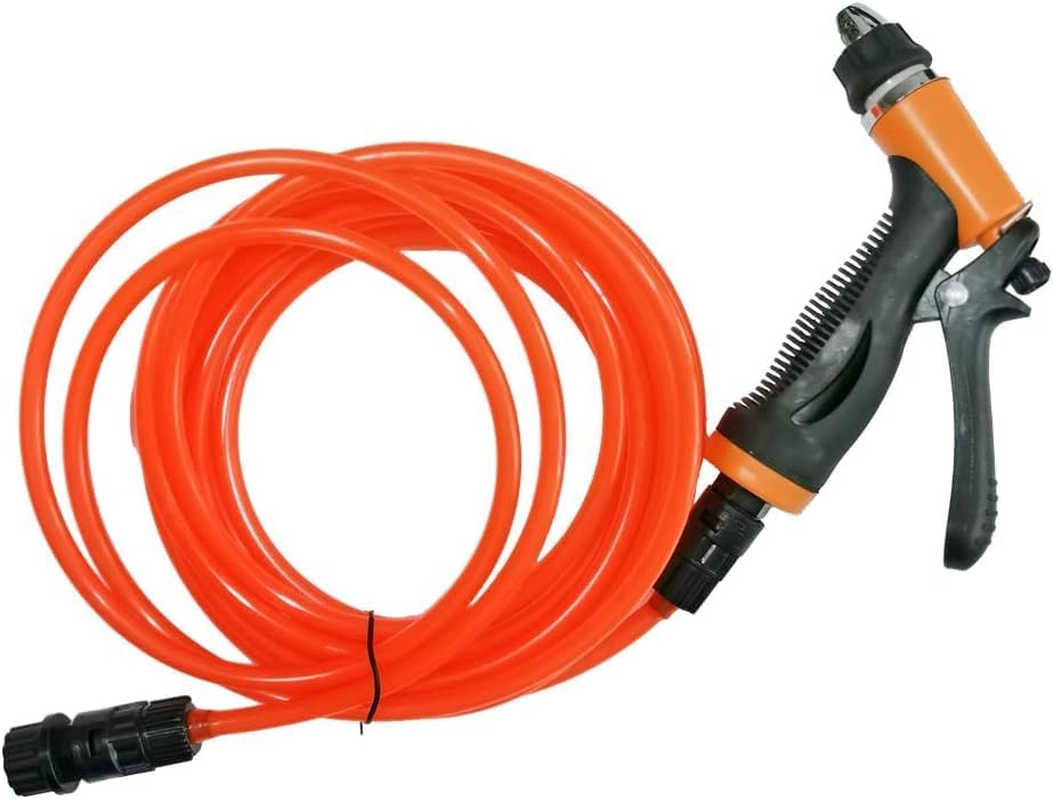 CYBERNOVA Intelligent 60W High Pressure Self-Priming (With Switch) Electric Car Portable Wash Washer Kit Water Pump 12V for Auto, Pet, Window, Watering and Camping