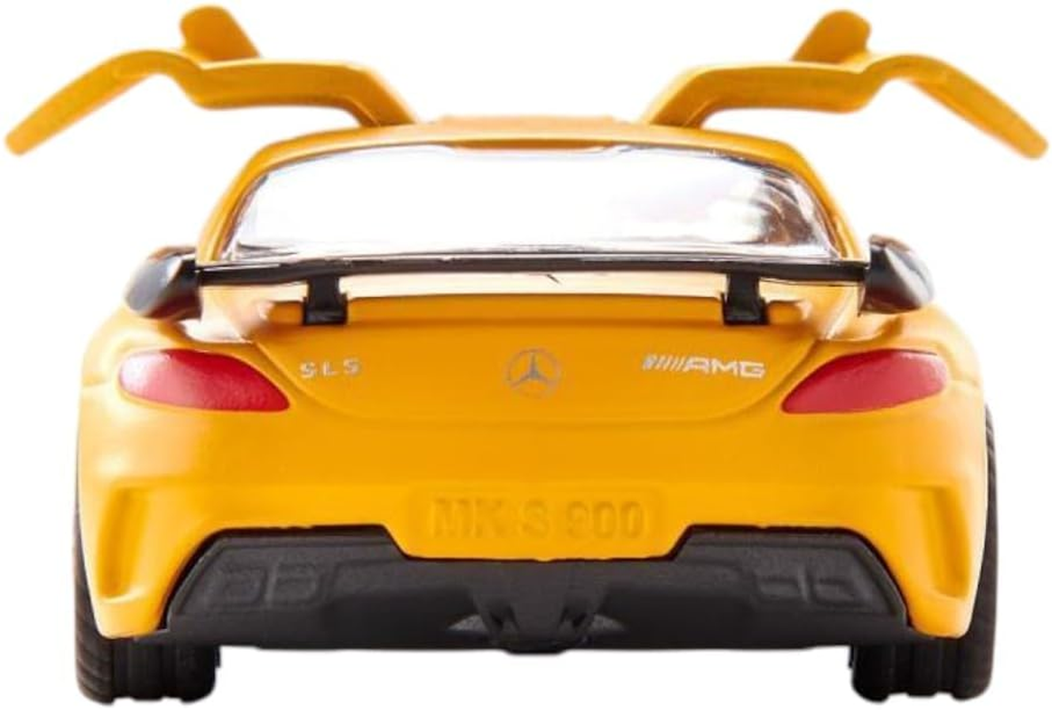 Siku 1542 - Mercedes-Benz SLS AMG Black Series Toy Car, Die-Cast Metal Sports Vehicle with Realistic Details, Miniature Model for Kids Ages 3+