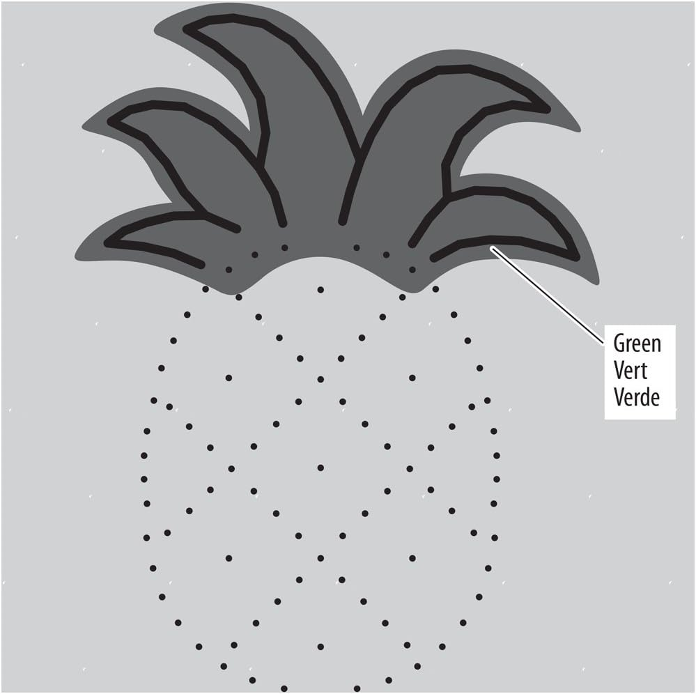 Dimensions Needle Craft Pineapple Wool Felt Applique Embroidery Craft Kit, 6'' - Fox image number 7