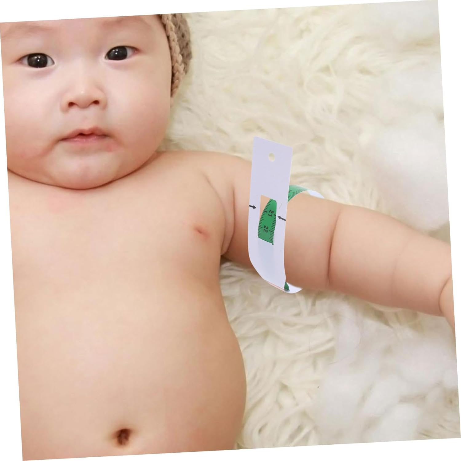 HOMSFOU Baby Head Circumference Measuring Ruler, 24Inch Head Measuring Tape, PP Plastic Infant Head Circumference Tape 26Cm+60Cm image number 1