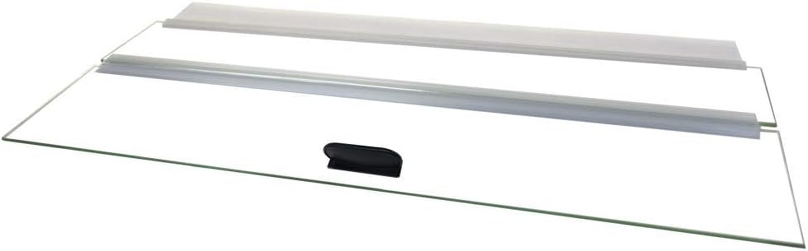H2Pro 24" Glass Canopy 15/20/ 55-Gallon Aquarium Fish Tank (23.07 X 11.69 X 0.16In)