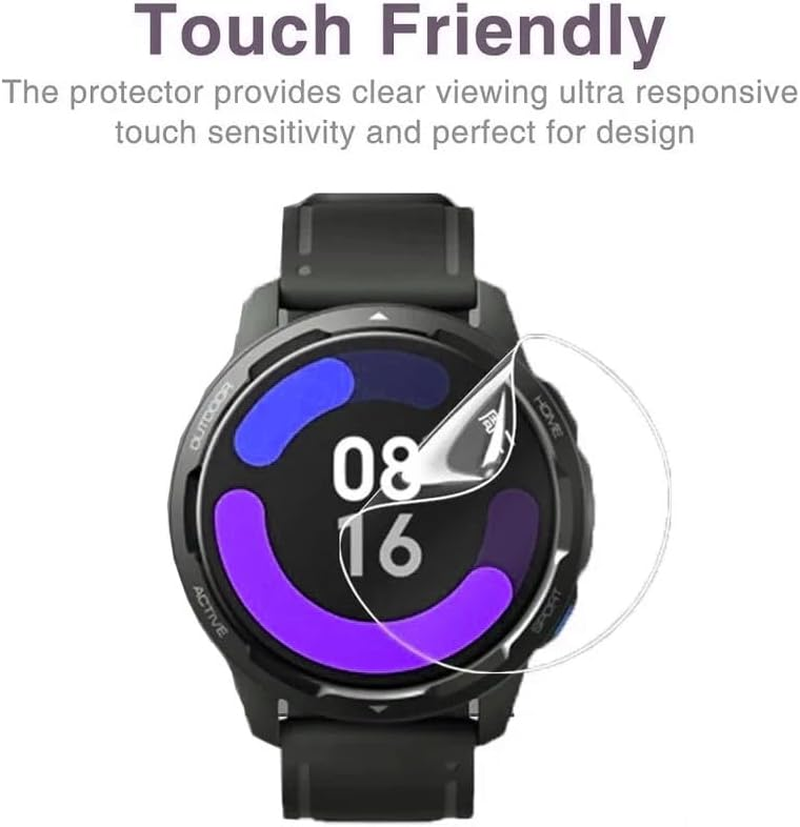 Nvskvd Screen Protector for Garmin Venu 2, Pack of 6 Hydrogel Film Clear HD Soft TPU Screen Protector TPU Hydrogel Film image number 1