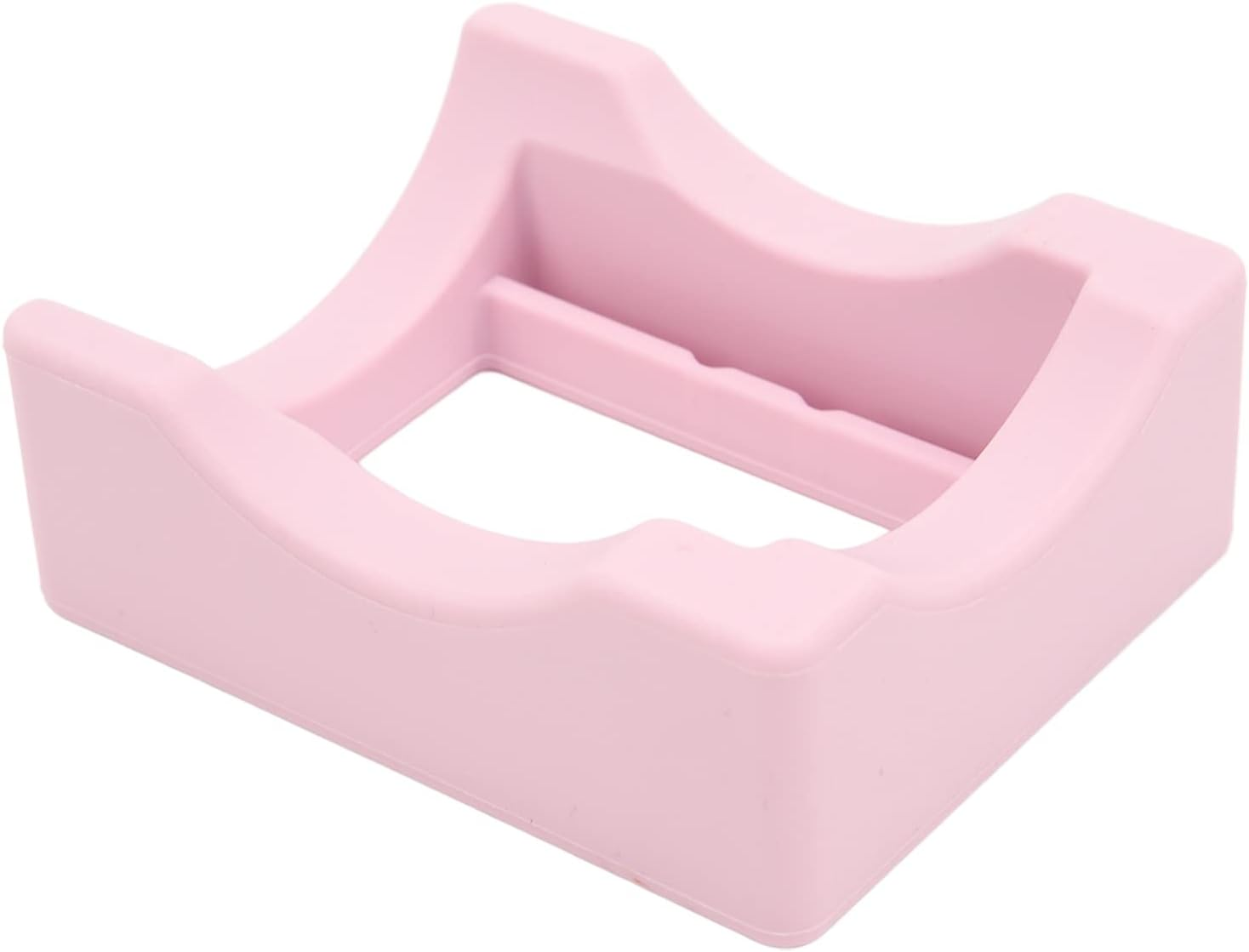 Ejoyous Silicone Cup Holder (For DIY Decals) 2-Angle Support (Horizontal+Inclined) Built-In Tool Slot Fits, for Cups/Sublimation Mugs/Wine Glasses Lightweight, Easy Storage (Pink)