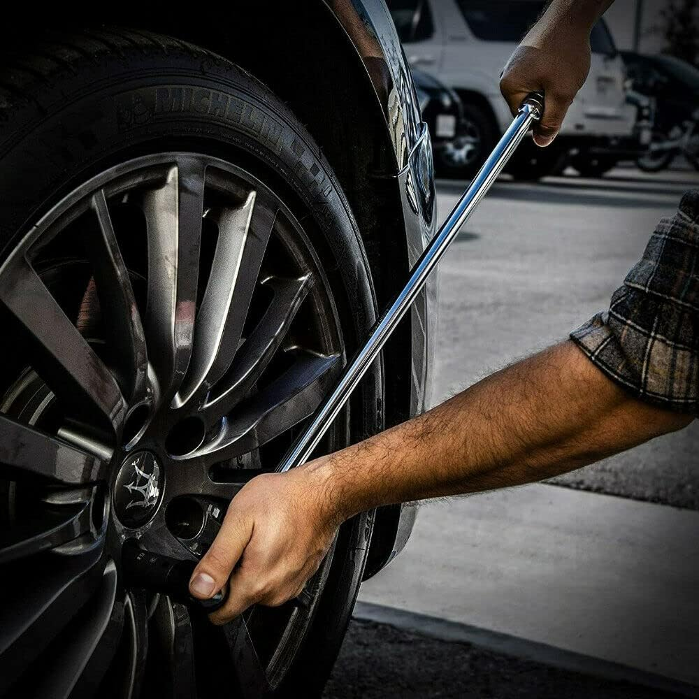 1/2" 600Mm 24" Breaker Bar Socket Drive Wrench Spanner CRV Steel Chrome Vanadium image number 5