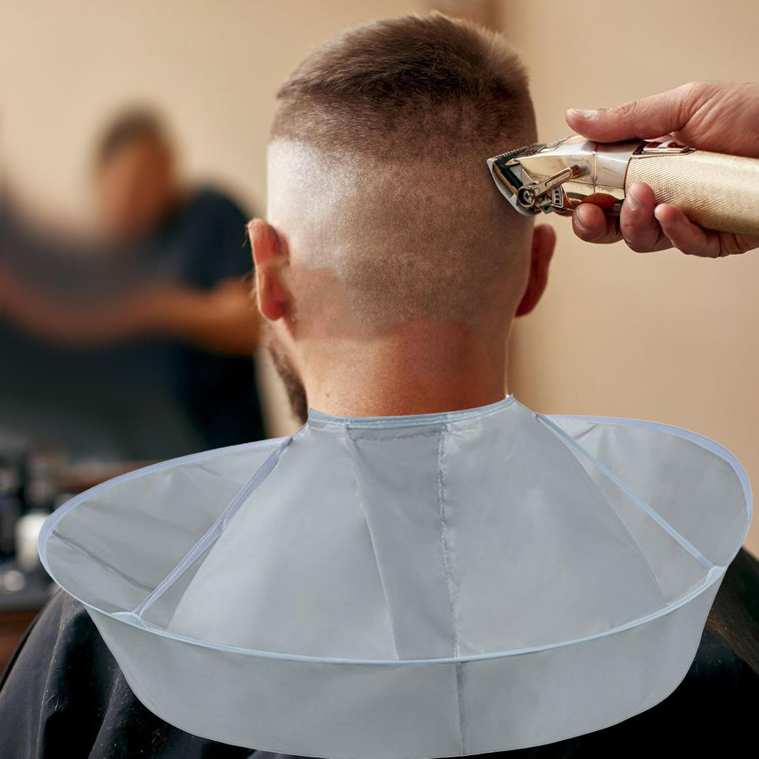 Eigell Hair Cutting Cape, Hair Cutting Cloak,Professional Hair Cutting Hair Dyeing Haircut Cloth, Barber Styling Cape for Household Adult Home Barber image number 2