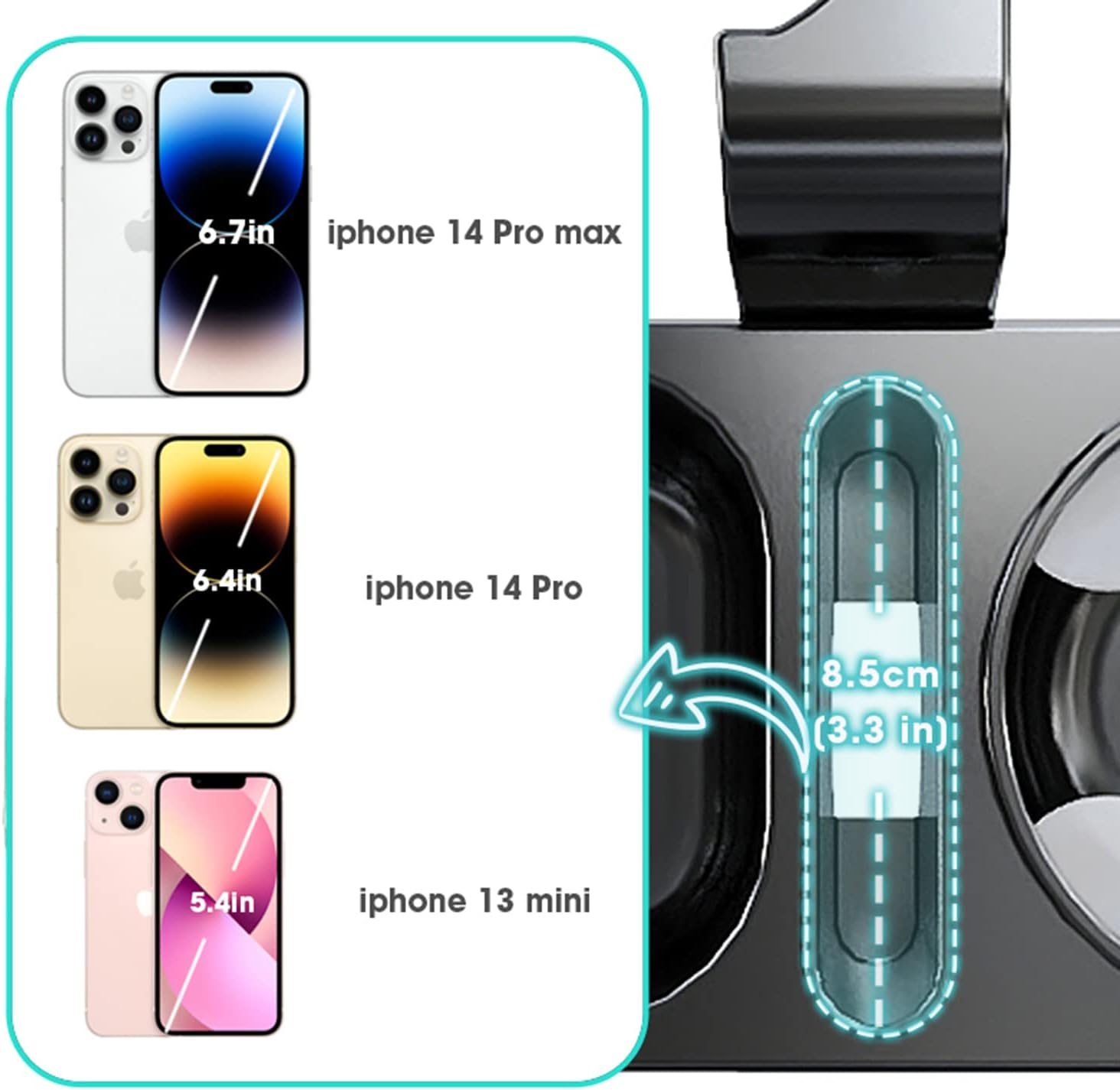 Wedfeir Car Headrest Backseat Organizer with Cup Holders, 3 in 1 Back Seat Holder Hook, for Kids, Food Table or Sauce Holder, Travel Accessories.