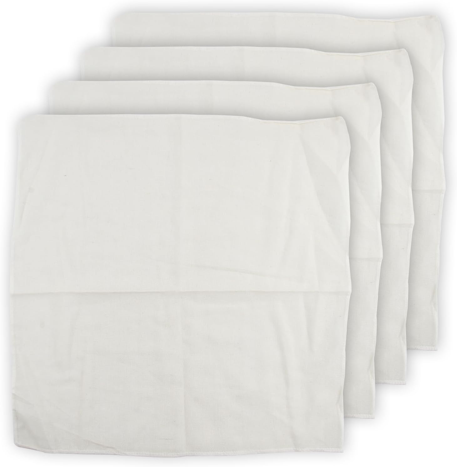 4 Pcs Reusable Cheesecloth for Straining, Pure Cotton Muslin Cloths Grade 90 Lint-Free Unbleached 50 X 50Cm, Fit for Cheese Cooking Baking Filtering Steaming Nut Milk Strain image number 5