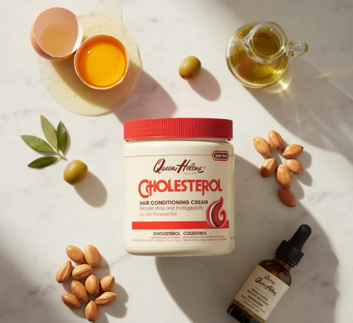 (Original, 440Ml (Pack of 6)) - Queen Helene Hair Conditioning Cream, Cholesterol, 440Ml (Pack of 6) [Packaing May Vary] image number 1