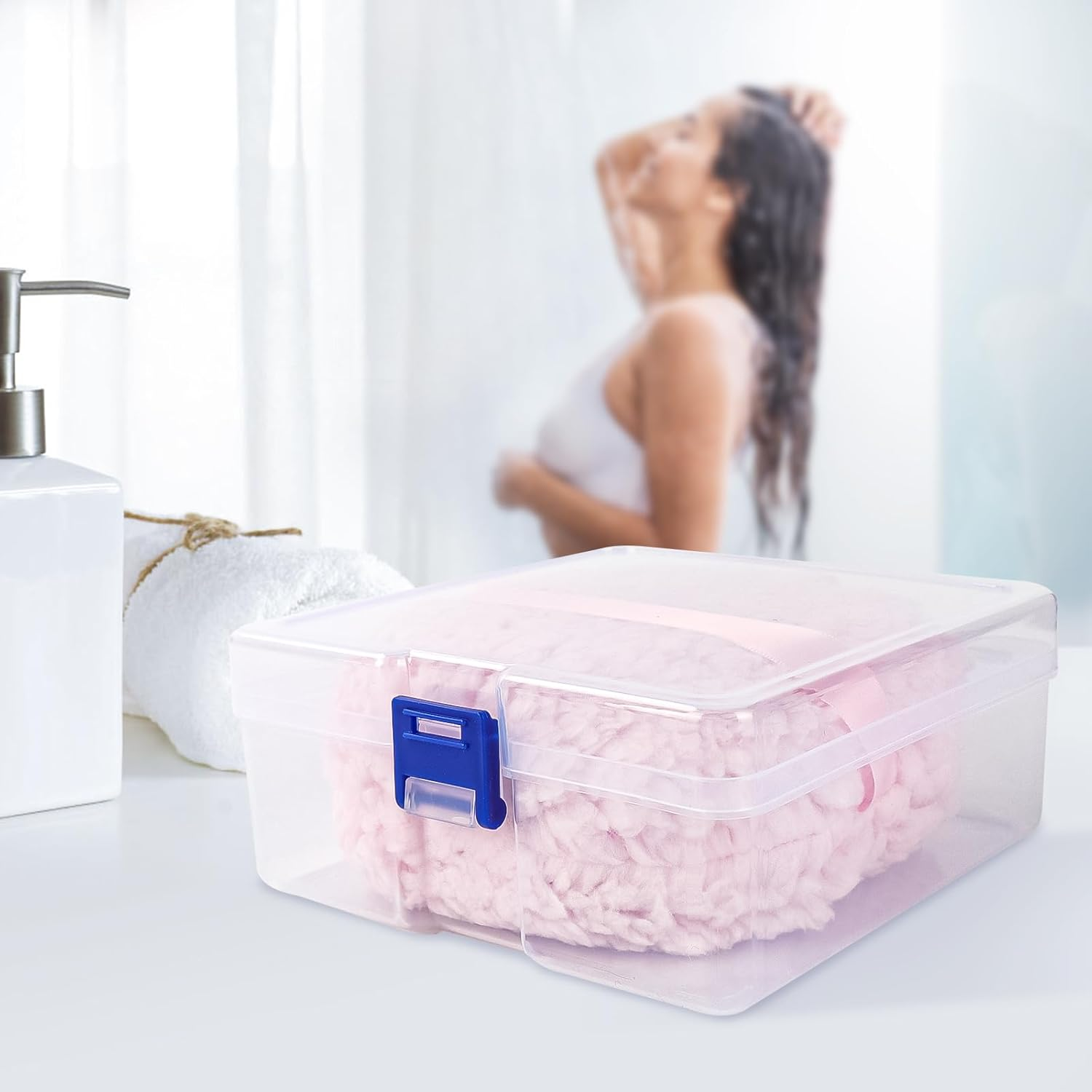 WSYUB Powder Puff, 6&rsquo;&rsquo; Powder Puff for Body Powder,Body Powder Puff and Container, Body Powder Applicator,Oversize Dust Puffs for Women,Extra Large Powder Puffs for Face Powder image number 5