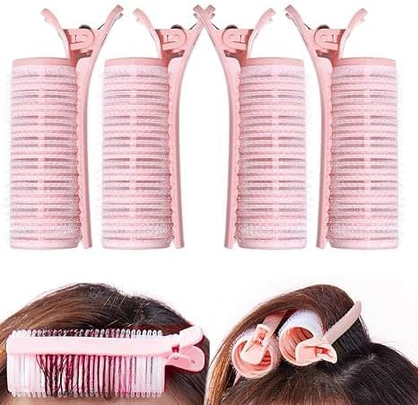 Hair Root Volume Clip Bangs Hair Roller Instant Rooting Clips, 4Pcs Volumizing Curling Hair-Clips, Hair Curler Instant Curly Hair Rooting Clip, Volumizing Root Clips for Curling image number 1