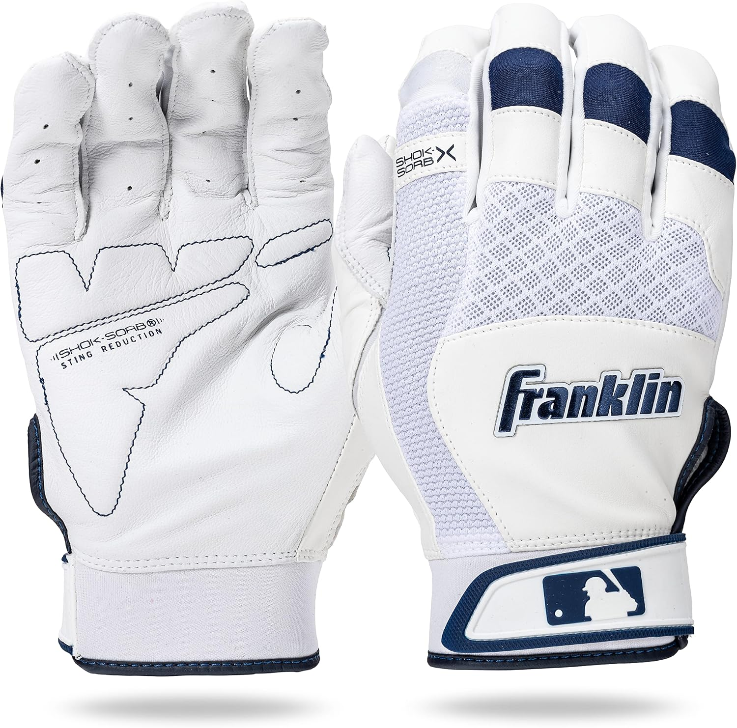Franklin Sports MLB Shok-Sorb X Batting Gloves