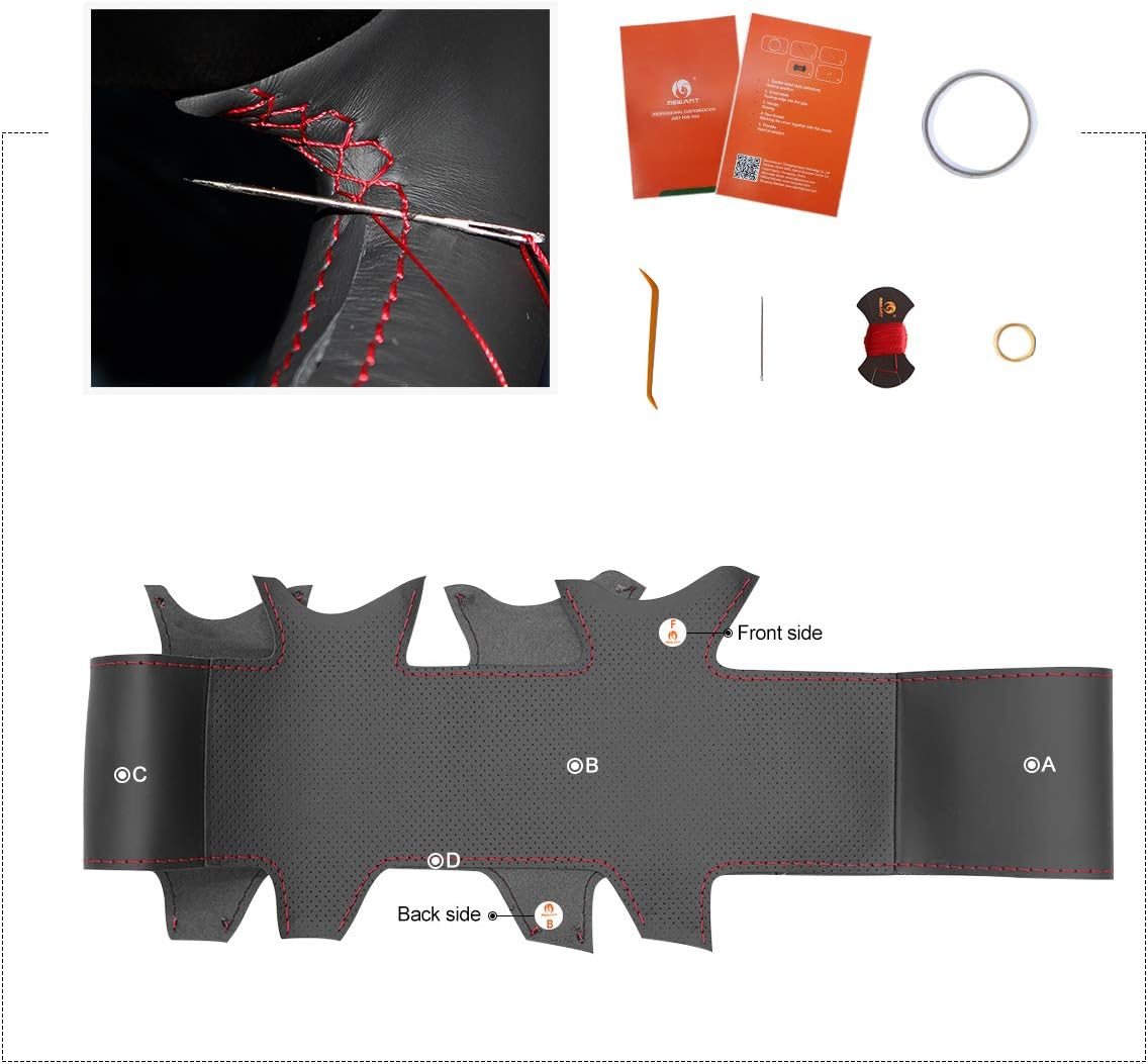 MEWANT Steering Wheel Cover Wrap for Toyota Tacoma Tundra 4Runner Sienna Highlander Sequoia Land Cruiser Prado 120 Land Cruiser Hilux LS400 GX GX470 image number 1