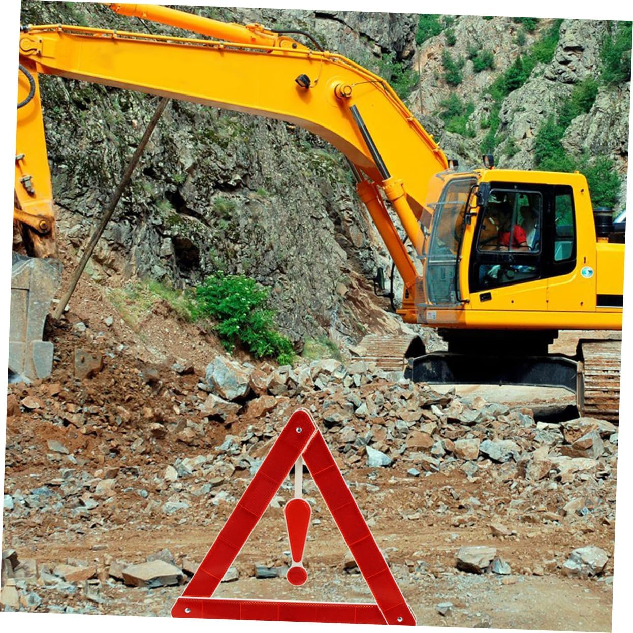 4Pcs Car Warning Triangle Sign 39X39Cm Reflective Road Safety Kit Emergency Vehicle Warning Triangle Suitable for Roadside Use image number 2