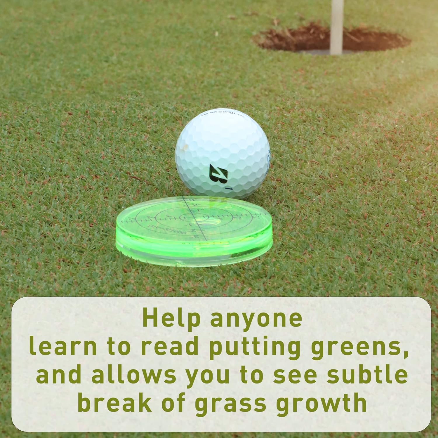 Golf Green Reader Pro Putt Golf Ball Marker round Bubble Level High Precision Golf Putting Aid Putting Green image number 3
