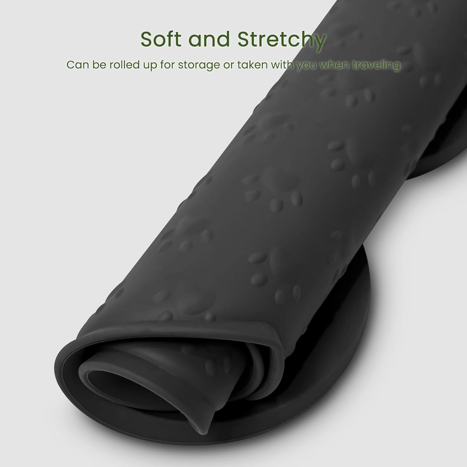 Dog Food Mat Anti-Slip Silicone Dog Bowl Mat Thicker Pet Placemat Waterproof Cat Feeder Pad with Raised Edge Puppy Kitten Feeding Mats Suitable Small Medium-Sized Dogs Cats Eating Tray image number 7