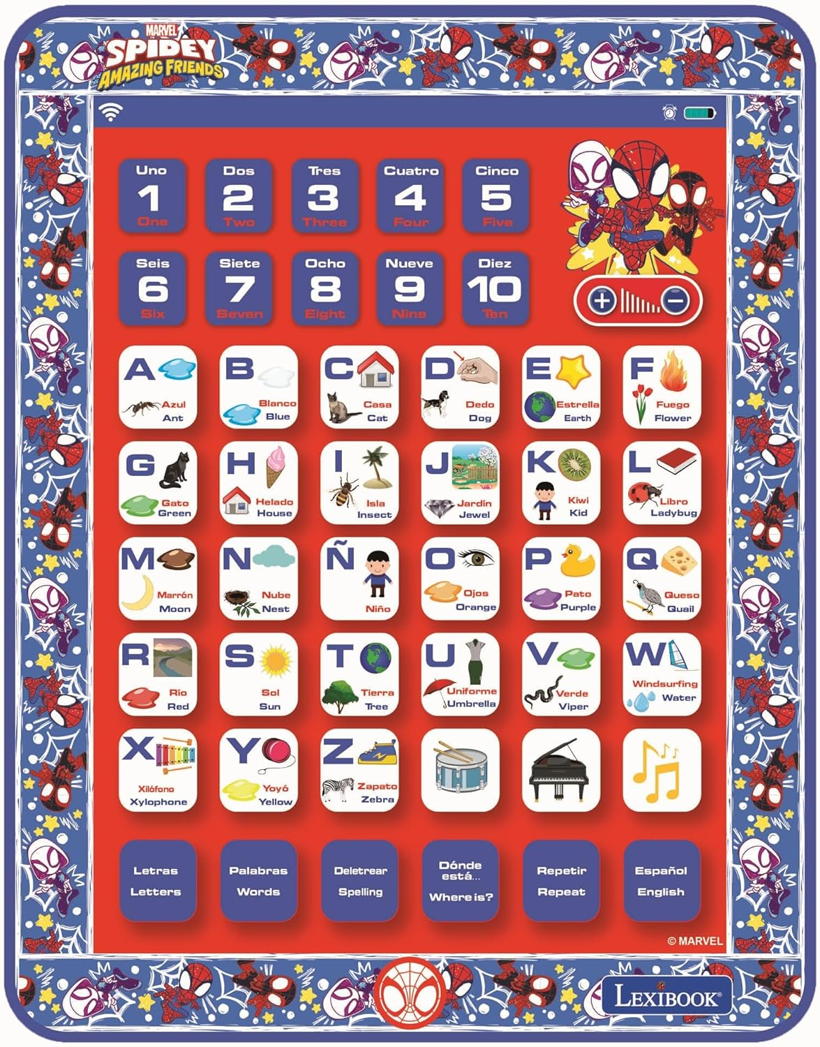 Lexibook Frozen Bilingual Talking Educational Tablet to Learn Letters and Numbers in English and Spanish image number 5