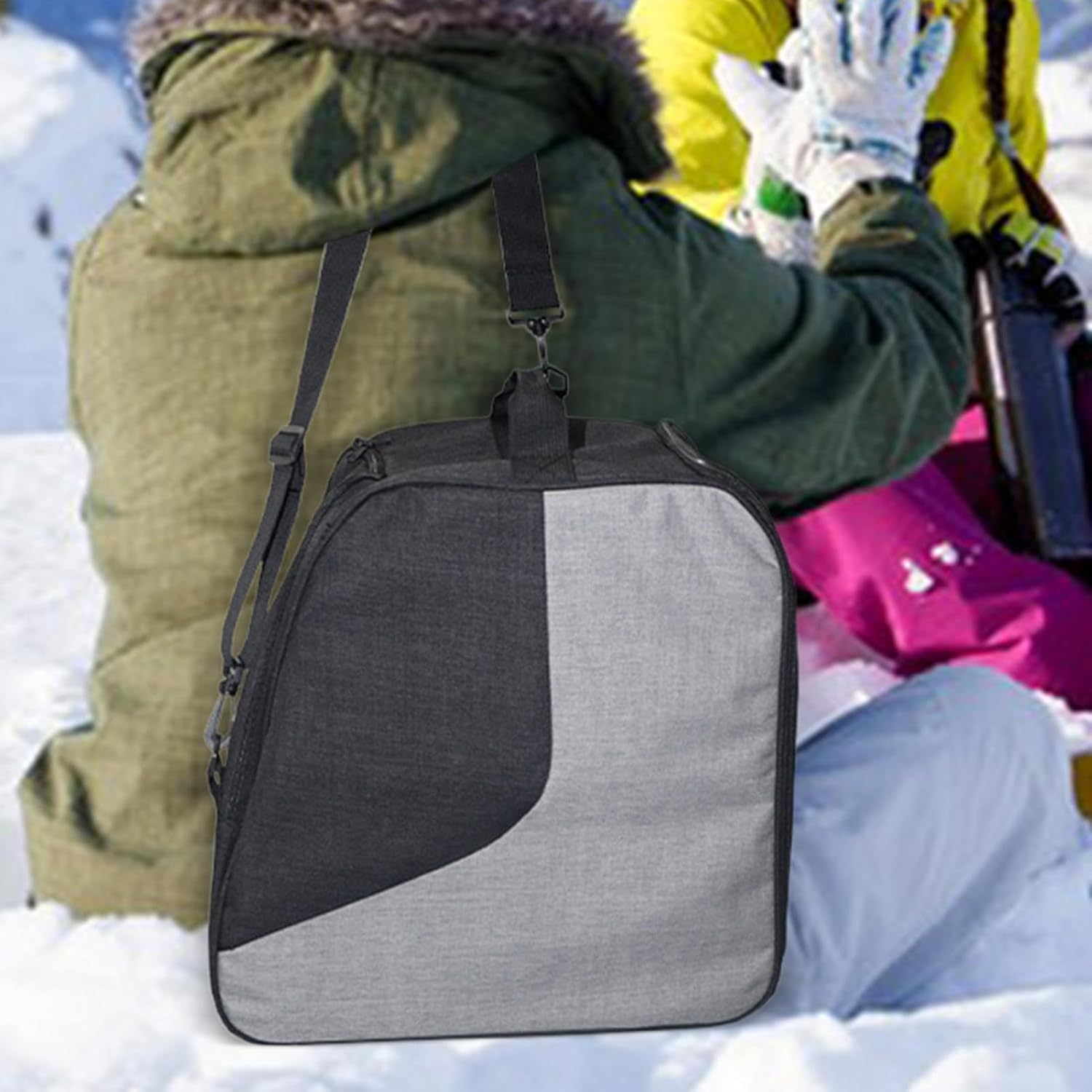 Travel Ski Boot Bag, Portable Snowboarding Gear Storage Bags, Large Capacity Waterproof Glide Package, Multipurpose Ski Boot Pack, Skiing Gumboot Luggage for Men and Women image number 5