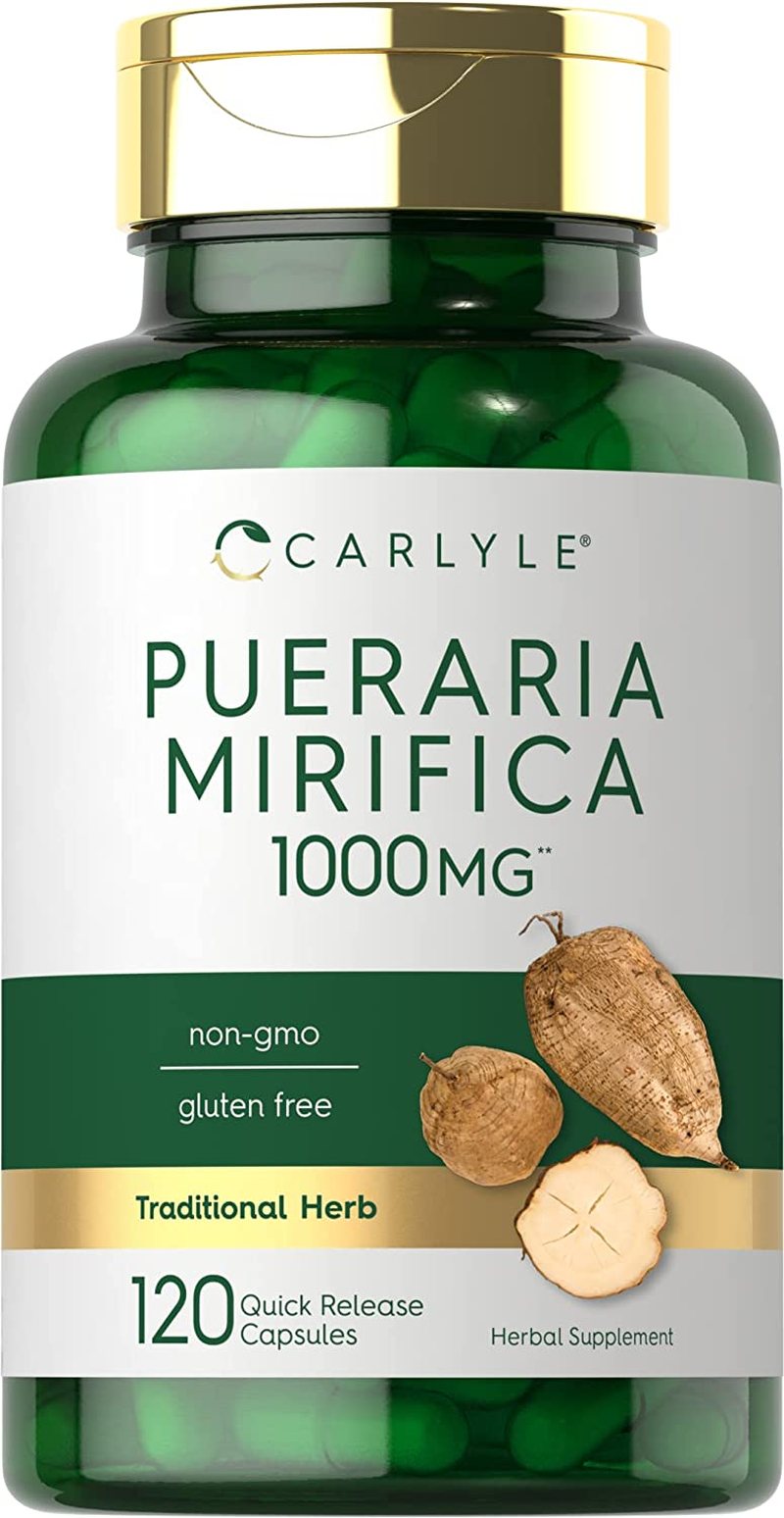 Pueraria Mirifica Capsules | 1000Mg | 120 Capsules | Non-Gmo & Gluten Free | by Carlyle image number 3