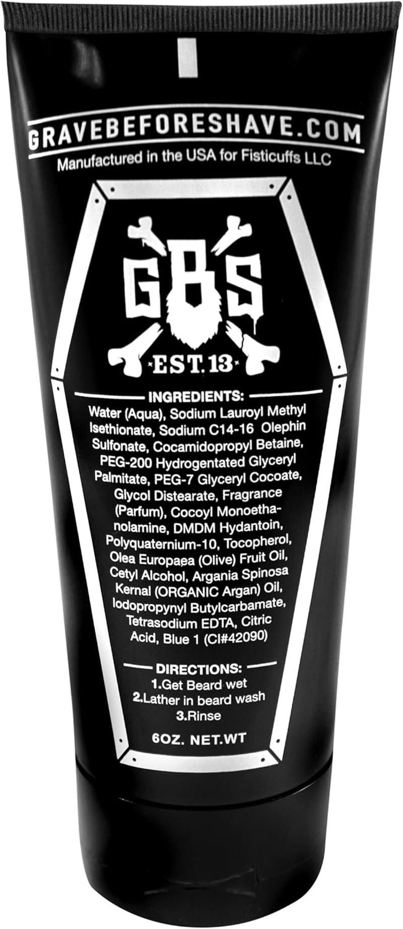 GRAVE before SHAVE&trade; BEARD WASH SHAMPOO 6Oz. Tube image number 1