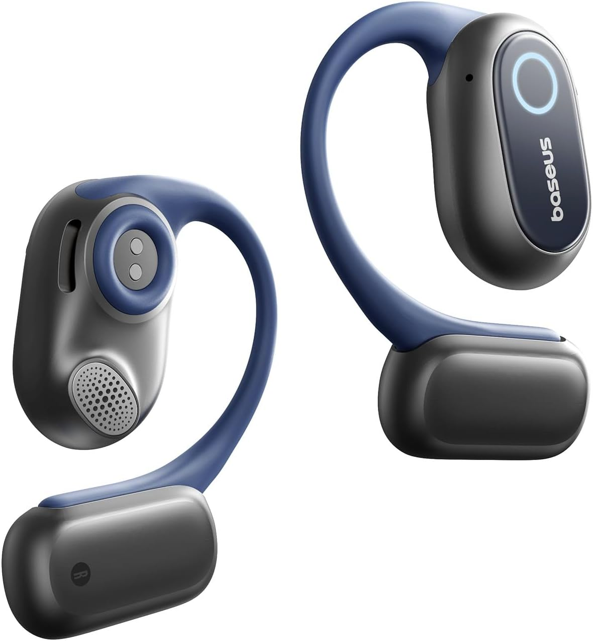 Baseus Bowie MF1 Bluetooth Headphones Open Acoustic Headsets Led Powerful Bass Ultralight IPX4 Waterproof Microphones ENC Wireless Earbuds Bluetooth 5.4 for Running Workout Fitness