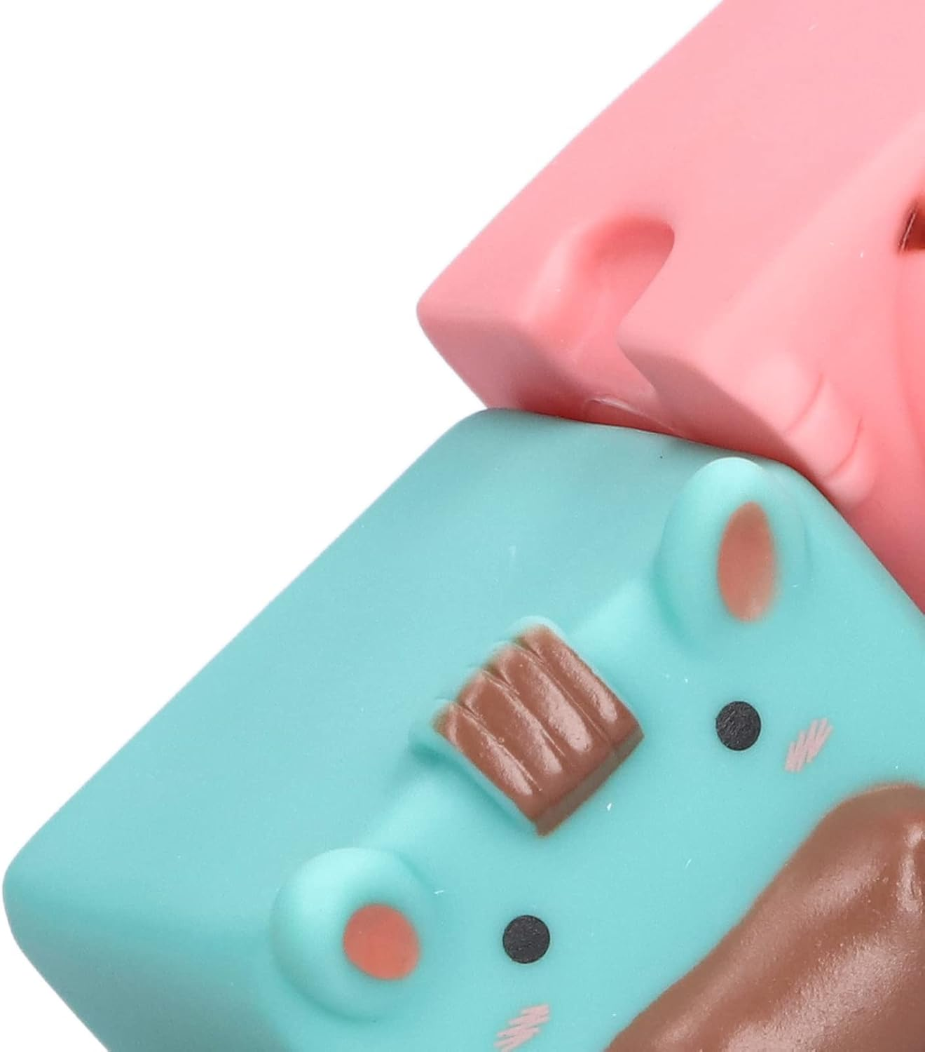 RIZGHWOY Soft Stackable Building Blocks, Cute Cartoon Patterns, Soft Building Blocks for Toddlers and Babies, 6 Pack for Babies, Sensory Toys to Improve Sensory Awareness, Durable Silicone Material image number 5