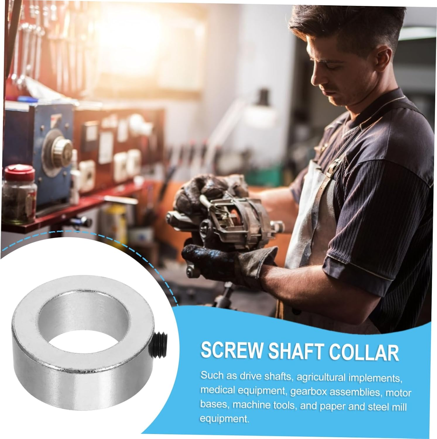 Axle Shaft Collar Heavy-Duty Carbon Steel Split Collar for Automotive and Machine Tools Easy Installation Support for Shaft Applications Gdtg image number 5