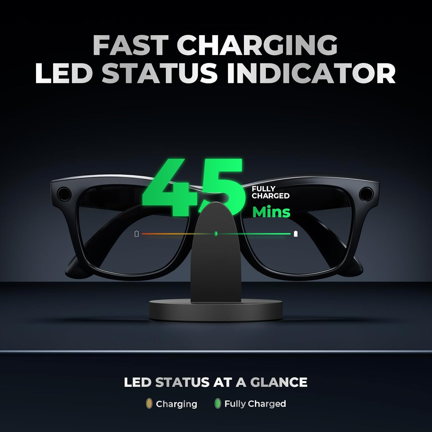 Steinwhale Charging Dock for Rayban Meta 2 Glasses (Black) image number 3