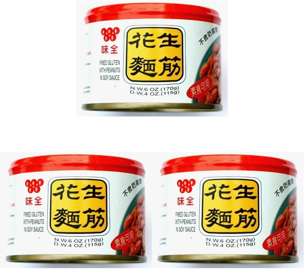 Wei Chuan Fried Gluten with Peanut in Soy Sauce, 170 G image number 1