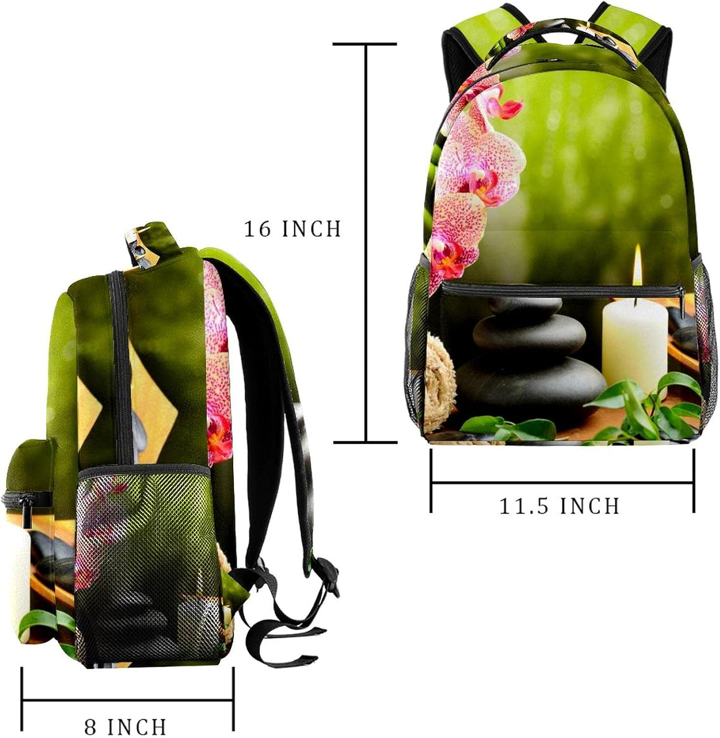 Zen Backpack Students Shoulder Bags Travel Bag College School Tote Backpacks image number 2