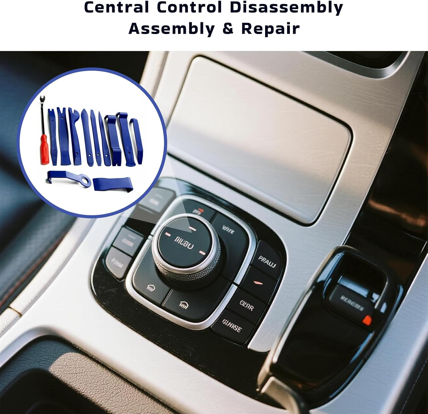 12 Pcs Trim Removal Tool Kit, No Scratch Plastic Pry Tool Set for Car Panel, Door, Window, and Interior Trim, Durable Fastener Rivet Remover for Automotive Upholstery and Furniture Restoration image number 2