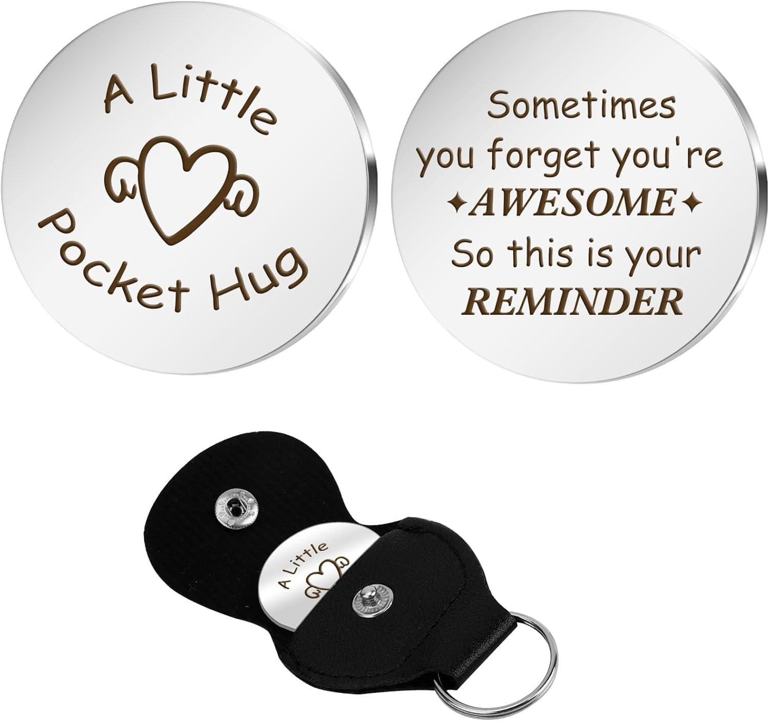 Pocket Hug Birthday Gifts Motivational Gifts Retirementgift Keychain - It'S Fine image number 2